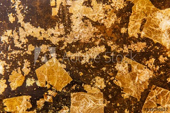 Wrinkled golden textured background