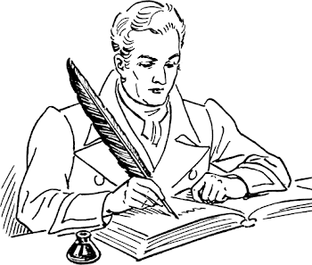 Writing Clip Art Black And White | Clipart Panda - Free Clipart Images