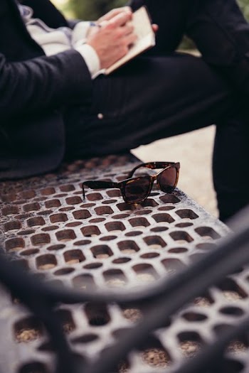 Writing On Park Bench