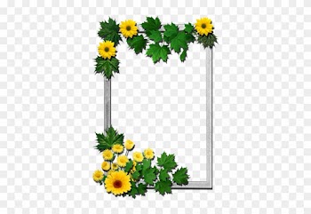 Written By Dreamland In Frames Rectangular-flowers - Transparent Photo Frames Png
