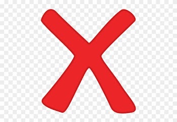 Wrong - - Red Cross Mark Transparent