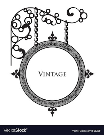Wrought iron frame vector image