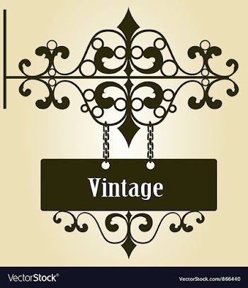 Wrought iron sign vector image