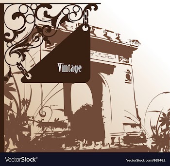 Wrought iron sign vector image