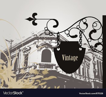 Wrought iron sign vector image