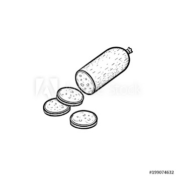 Wurst hand drawn outline doodle icon