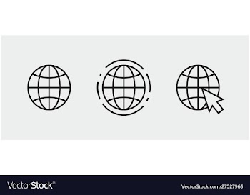 Www internet connection icons vector image