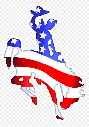 Wyoming Bucking Horse Logo Clipart - Tom Balding