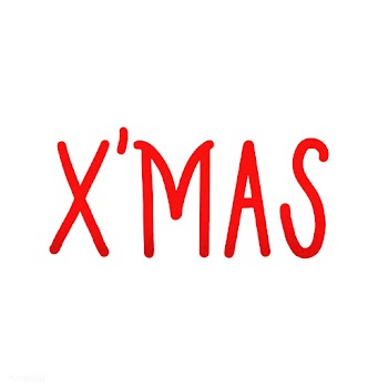 X'mas typography vector in red | Free stock vector - 472455