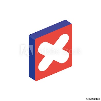 x button design