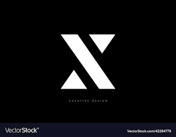 x elegant letter branding style