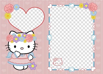 X Hello Kitty Frame copy transparent background PNG clipart