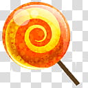 X Icons Set , candy orange, red and white abstract painting transparent background PNG clipart