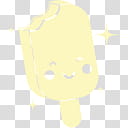 X Icons Set , cream funny, yellow and white abstract painting transparent background PNG clipart