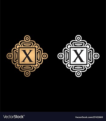 X letter logo x monogram logo vector image