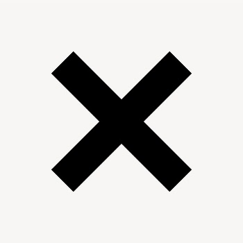 X mark icon, flat graphic | Free Icons - rawpixel