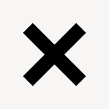 X mark icon, flat graphic | Free Icons - rawpixel