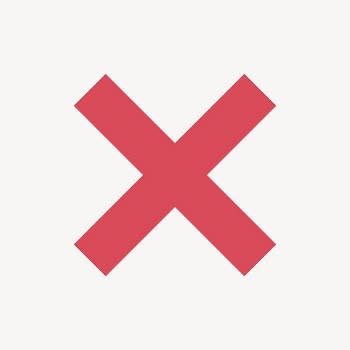 X mark icon, flat graphic | Free Icons - rawpixel