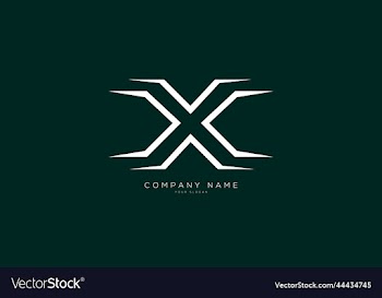 x modern brand logo