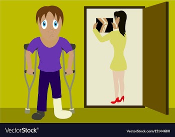 X-rays of leg fracture patients concept doctor is vector image