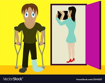 X-rays of leg fracture patients concept doctor is vector image