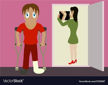 X-rays of leg fracture patients concept doctor is vector image
