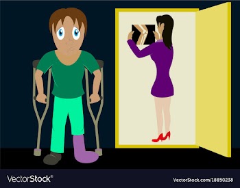 X-rays of leg fracture patients concept doctor is vector image