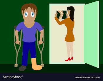X-rays of leg fracture patients concept doctor is vector image