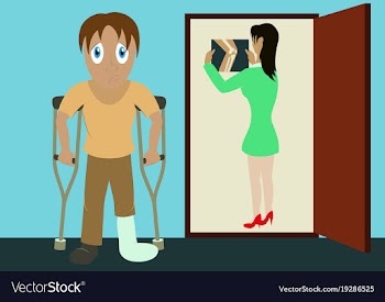 X-rays of leg fracture patients concept doctor is vector image