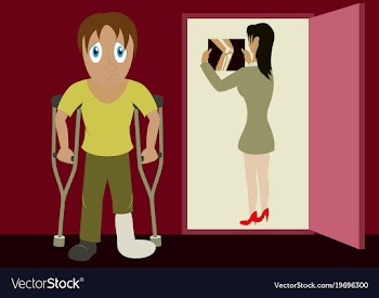 X-rays of leg fracture patients concept doctor is vector image