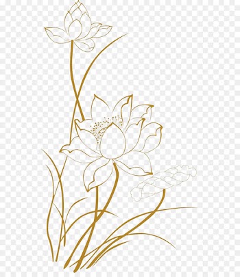 Xinshi, Shandong Euclidean vector - Lotus line drawings 