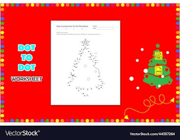 xmas tree dot to dot game