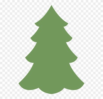 Xmas Tree Silhouette 17, - Christmas Tree Illustration Png