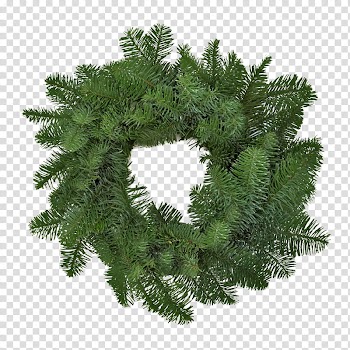 Xmas  Watchers, green Christmas wreath transparent background PNG clipart