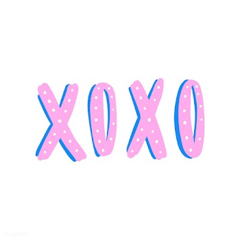 Xoxo typography vector in pink | Free stock vector - 472430