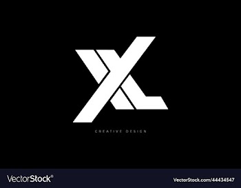 xxl letter design branding logo concept