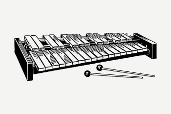 Xylophone drawing, vintage musical instrument | Free PSD - rawpixel