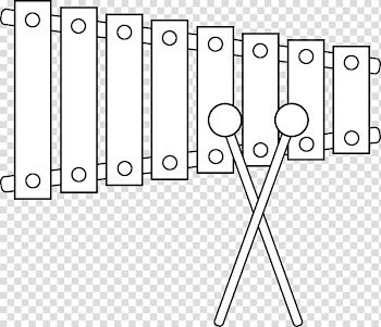 Xylophone Line art Musical Instruments , Xylophone transparent background PNG clipart