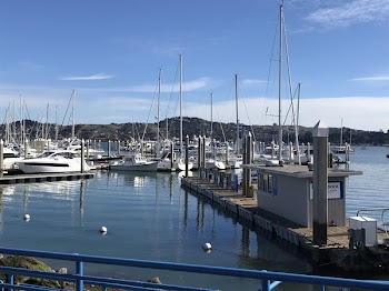 Yacht and Sail Boats Near Boardwalk
