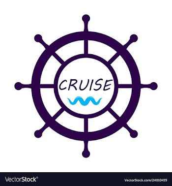 Yacht helm wheel image with sea waves vector image