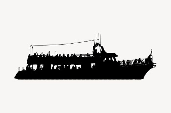 Yacht silhouette clipart, drawing illustration | Free Vector Illustration - rawpixel