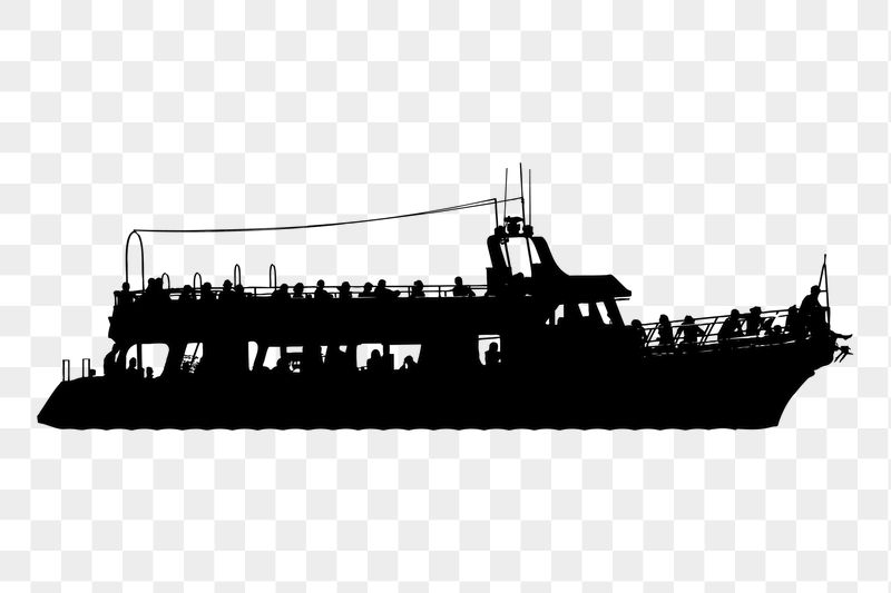 Yacht silhouette png sticker illustration, | Free PNG - rawpixel