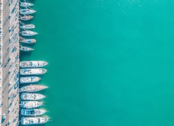 yachts on dock