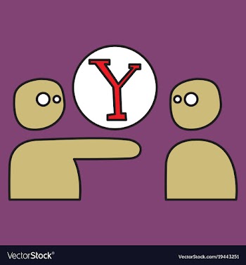 Yahoo icon social company logo search engine vector image