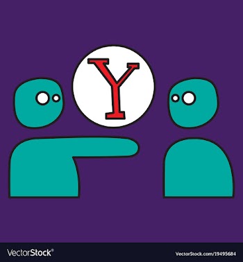 Yahoo icon social company logo search engine vector image