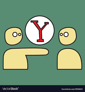 Yahoo icon social company logo search engine vector image