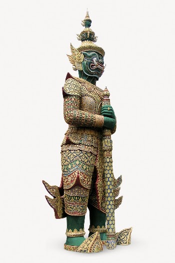 Yaksha Thotsakan statue, famous guardian | Free PSD - rawpixel
