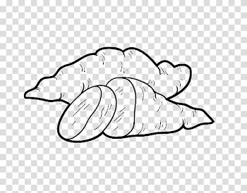 Yam Sweet potato Coloring book Vegetable, potato transparent background PNG clipart