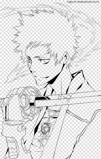 Yamamoto Takeshi line art transparent background PNG clipart