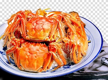 Yangcheng Lake large crab Yangcheng Lake large crab Hanlu Food, A bowl of crab transparent background PNG clipart